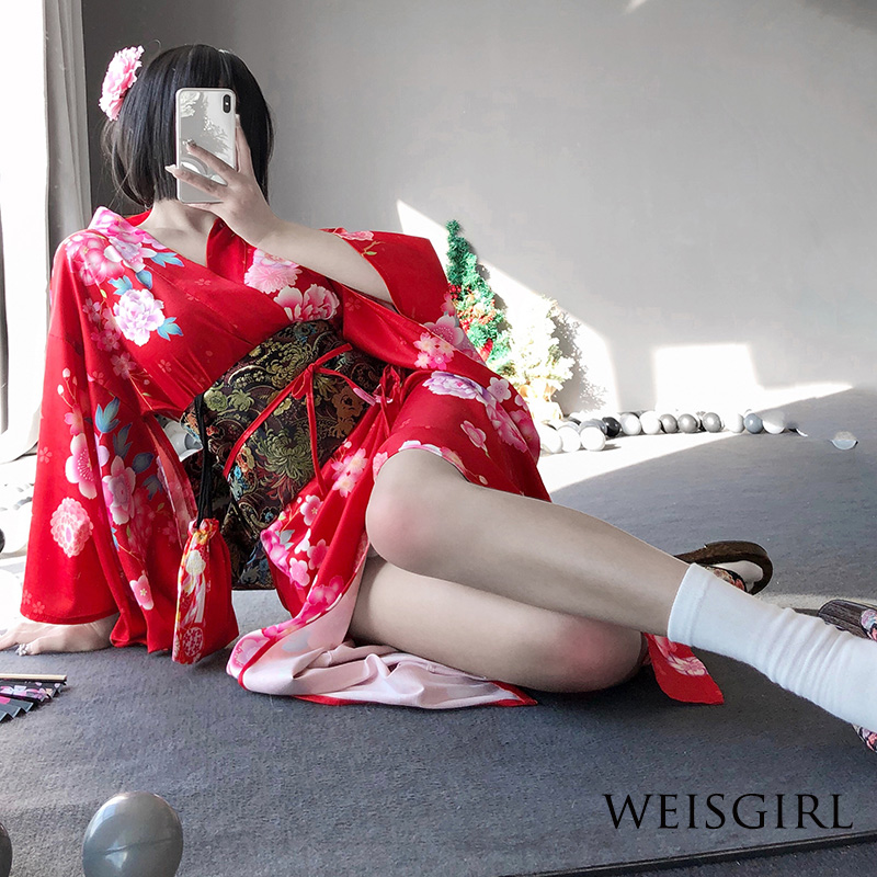 weisgril新年红日本感情艺妓制服