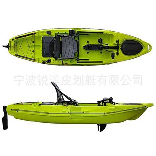 定制单人皮划艇塑料海洋舟海上钓鱼船平台防汛橡皮艇可选择颜色工
