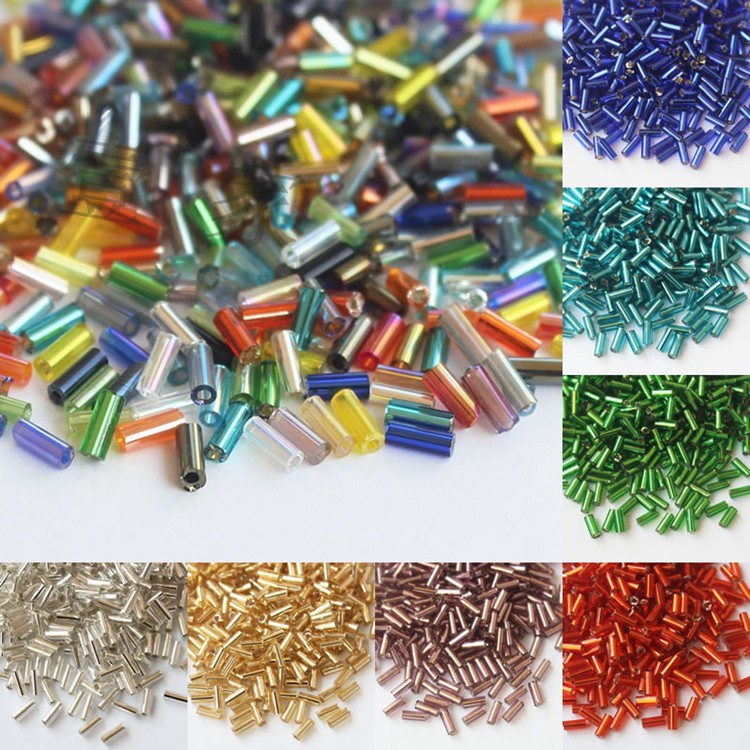 diy辅料玻璃耳环古风头饰管珠