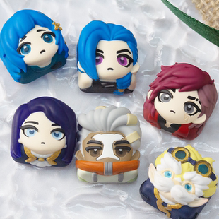 英雄联盟双城之战金克丝个性树脂艺术键帽机械键盘个性键帽礼物