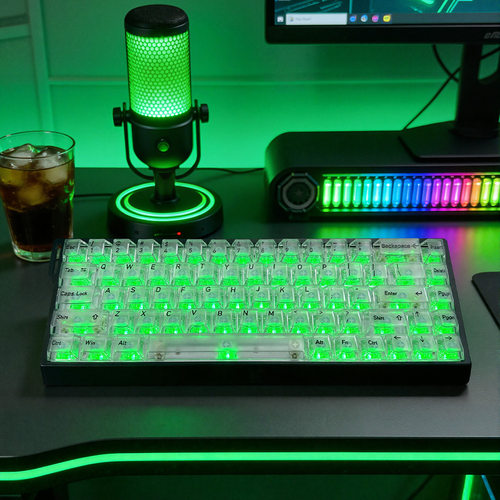 PC顶面雾透黑白键帽136键