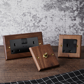 PIALT 开关 电掣英标港澳电制灯制英式 香港13a英式 插座面板港版