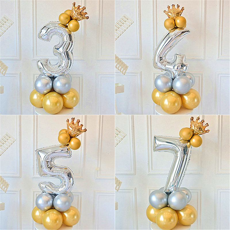 数字气球立柱路引创意宝宝周岁生日派对装饰儿童卡通宴会场景布置