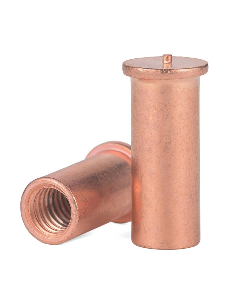 镀铜焊接螺母柱内螺纹点焊种焊碰焊植焊螺柱m3m4m5m6m8