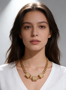 轻奢小众设计感项链高级感锁骨链