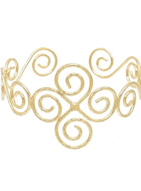 异域民族风金色女式手镯几何图案