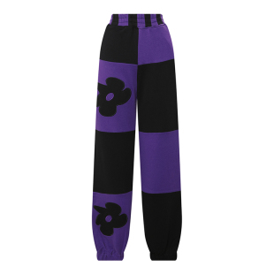 棋盘格针织长裤 设计师合作款 Bari Petit