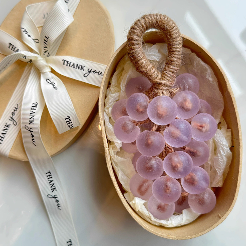 仿真葡萄香薰皂DIY手工留香洗手肥皂创意柠檬冷皂清香果香味礼物