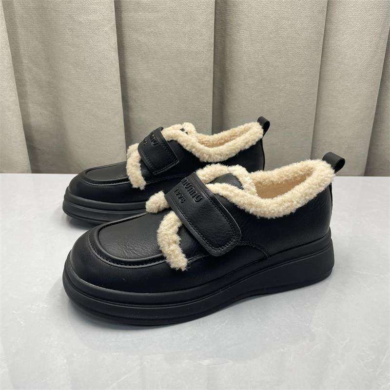 撤柜断码处理厚底防滑保暖棉鞋女冬季加绒毛毛豆豆鞋女软底懒人鞋,女鞋,乐福鞋（豆豆鞋）,淘宝优惠券,粉丝福利购,淘宝优惠卷