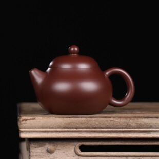 方圆宜兴紫砂一厂紫朱泥文旦壶