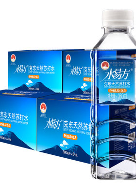 水易方克东天然苏打水380ml*24瓶*4箱 组合优惠装