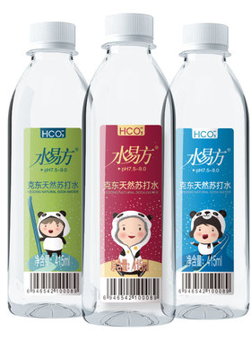 水易方克东天然苏打水415mlx24瓶 弱碱性饮用水