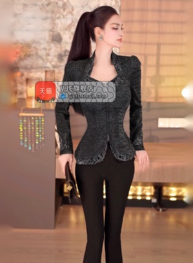 VJE秋冬设计感蕾丝拼接长袖上衣2025新款气质修身显瘦拉链开衫