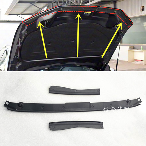 适用于19-25款奥迪A6LC8前引擎盖密封条机盖胶条防水减震缓冲压条