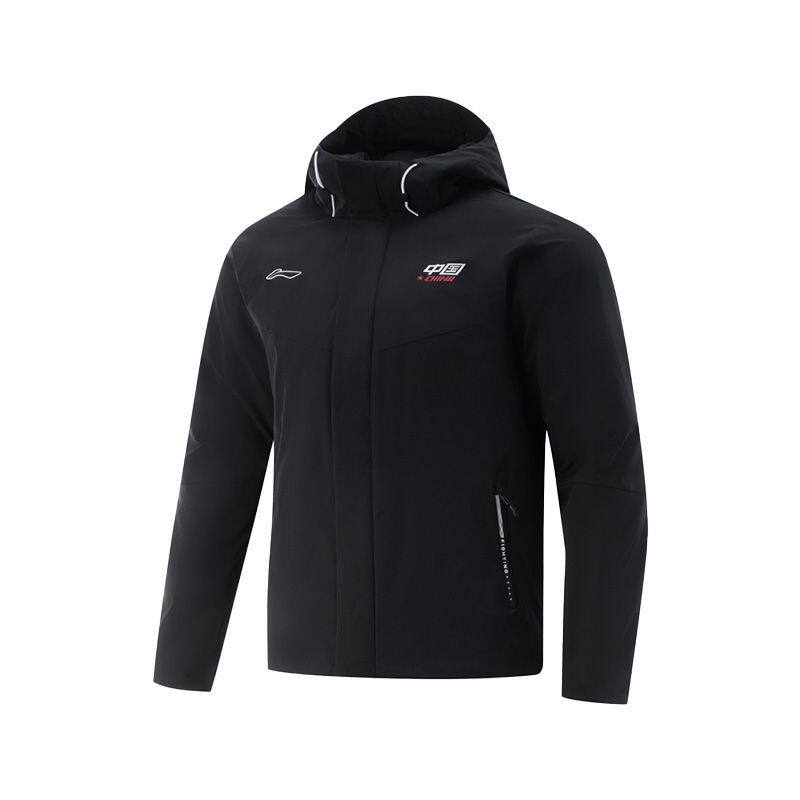 李宁连帽棉服2025年冬季新款保暖抗风防寒不臃肿男女同款外套上衣