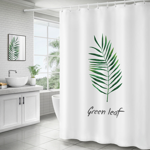 宜家浴室简约防水浴帘