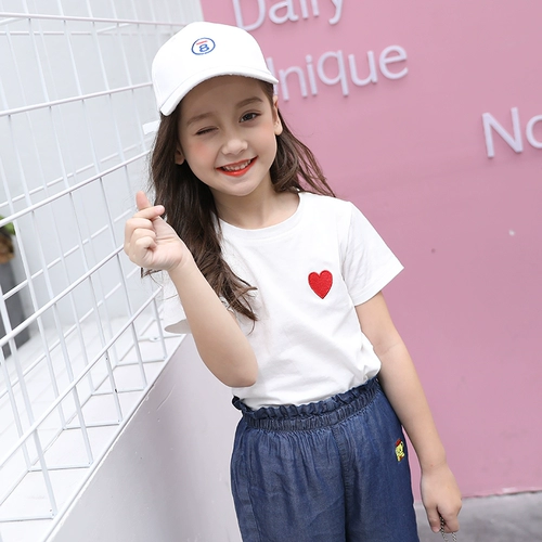 Хлопковая летняя детская белая футболка для мальчиков, летняя одежда, короткий рукав