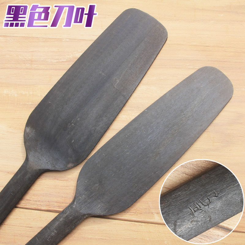 周巴子砖刀黑色大小圆头瓦刀建筑工瓦工泥工工具双面泥刀砌墙砖刀