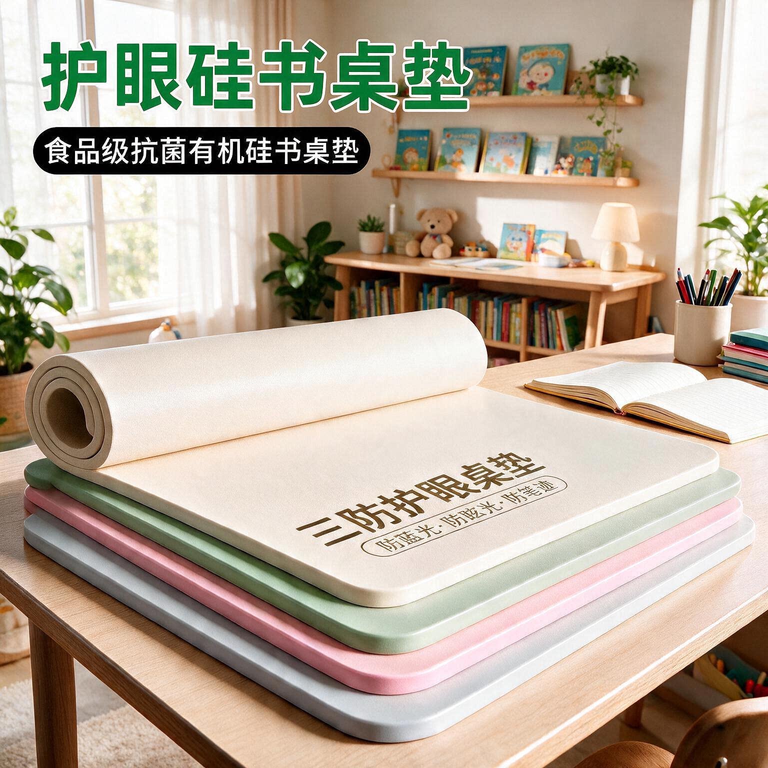 专利防笔印抗菌护眼桌垫图片
