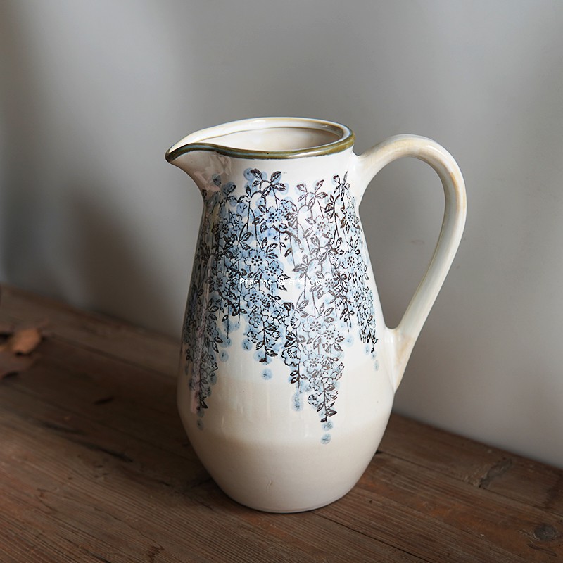 留白 错版出口单 中式复古美学 繁星款陶瓷水培花瓶  桌面插花瓶