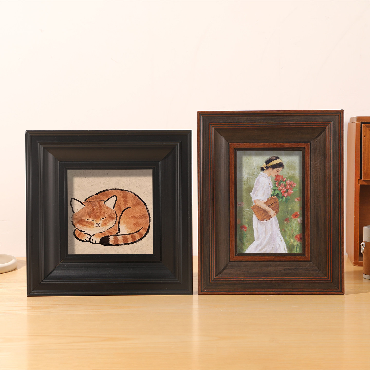 中古风画框美式水彩画框复古油画框黑色相框空框照片墙海报框定制,家居饰品,相框/画框,淘宝优惠券,粉丝福利购,淘宝优惠卷