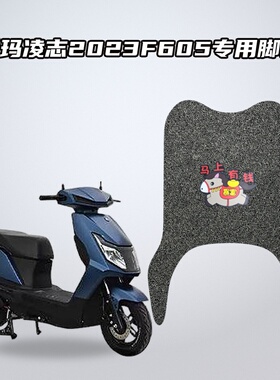 适用爱玛凌志2023F605原车定制环保丝圈脚垫防水耐磨防滑