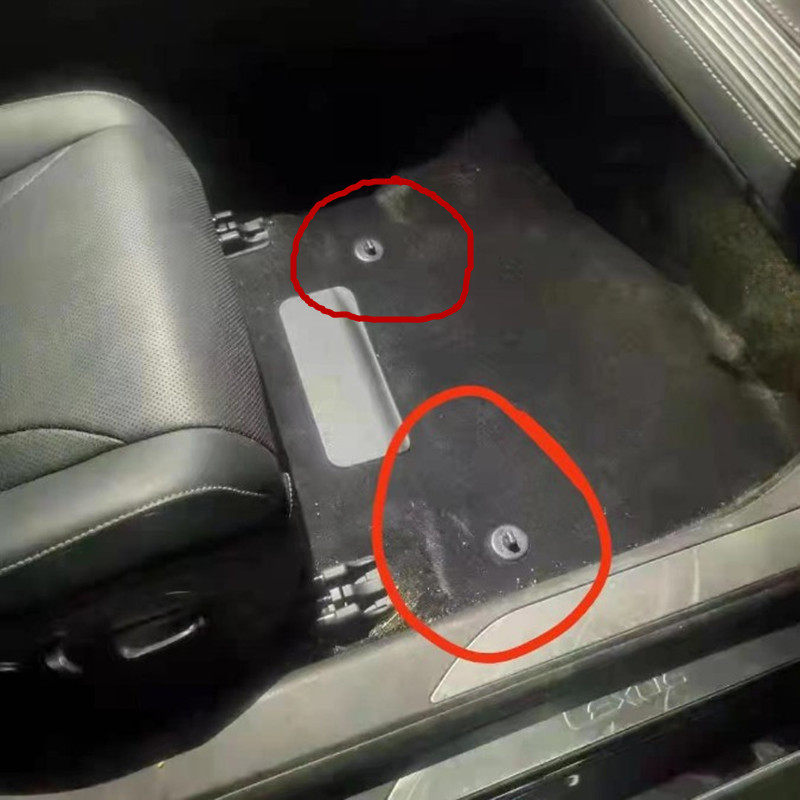 适用埃尔法威尔法大霸王塞纳赛那霸道兰德酷路泽红杉脚垫卡扣