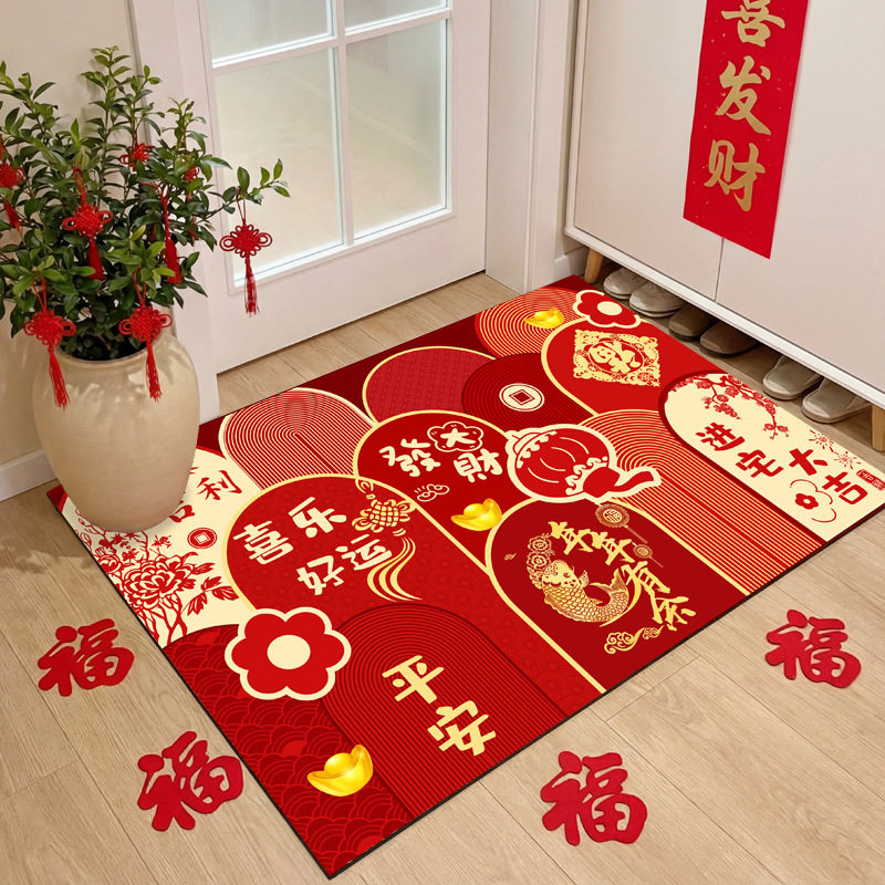 新年地垫硅藻泥吸水防滑脚垫入户门卫生间门垫厕所浴室新年马年地,居家布艺,地毯,淘宝优惠券,粉丝福利购,淘宝优惠卷