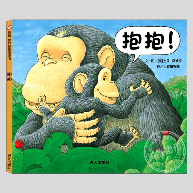 抱抱绘本(正版硬壳精装)杰兹阿波罗,亲情互动经典无字儿童绘本0-1-2-3三-4岁幼儿园大中小班宝宝孩子早教阅读睡前启蒙故事图画书籍图片