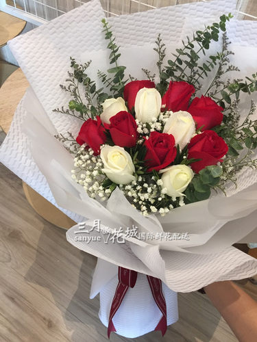 情人节泰国马来西亚同城玫瑰花束