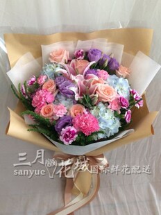 普吉岛 蛋糕跨国配送生日鲜花蛋糕 泰国曼谷花店送花国外清迈鲜花