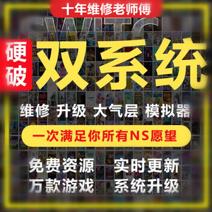 SWITCH硬破双系统续航版国行 ns  LITE OLED游戏主机维修改机服务