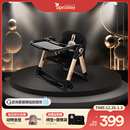 Apramo安途美爵士黑金宝宝儿童椅便携式 可折叠餐椅外出吃饭露营椅