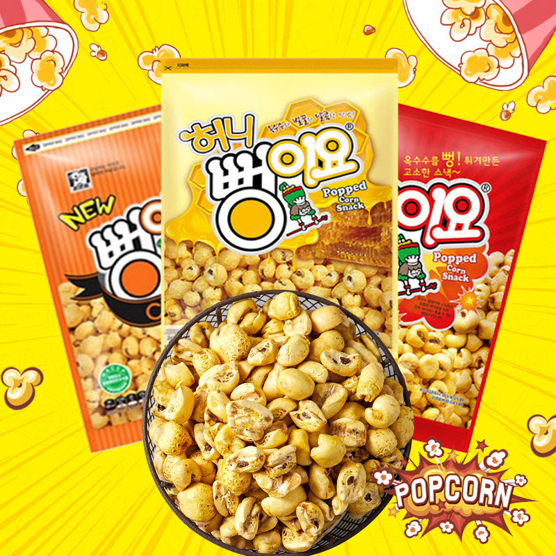 韩国进口爱宝乐园爆米花110克原味袋装网红追剧大袋韩剧爆款零食