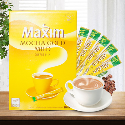韩国咖啡进口100条Maxim三合一