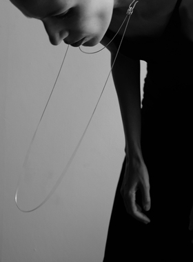 ABOAB925银厚镀金多种戴法项链