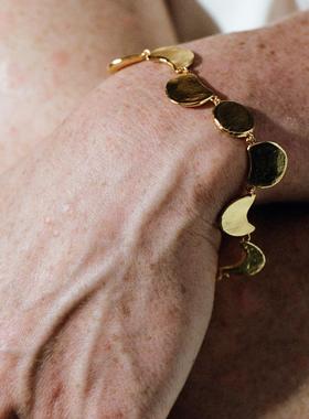 925银厚镀金原创设计手链