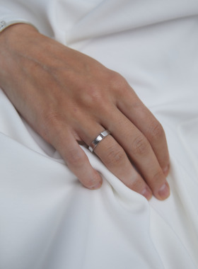 ABOAB男女925银厚镀金高级戒指