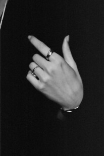 ABOAB TENCHI系列Avec戒指 925银镀金开口可调节个性原创设计极简