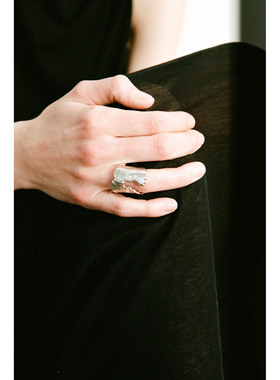 ABOAB PASTORALE系列Bark戒指  极简百搭 925银厚镀铑/18K黄金