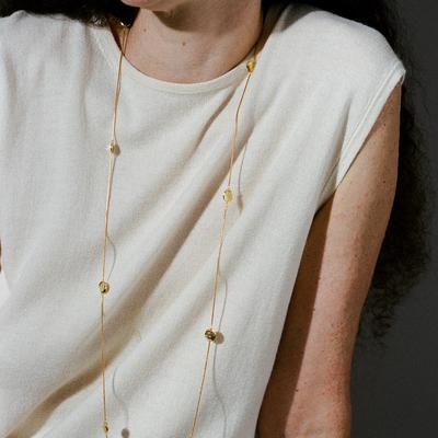 银厚镀金日月灵感原创设计项链