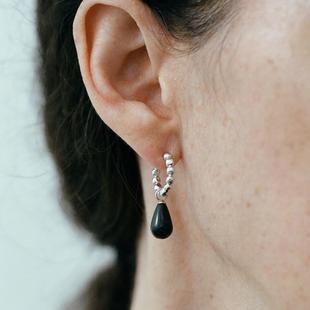 ABOAB ETERNITY系列Ball on Balll耳环银厚镀金原创设计日月灵感