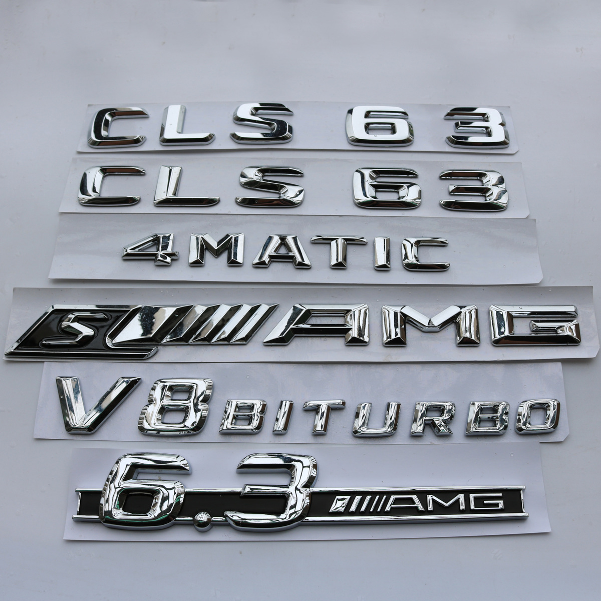 适用于奔驰改装车标CLS63 CLS53 SAMG后尾标字标TURBO 4MATIC侧标