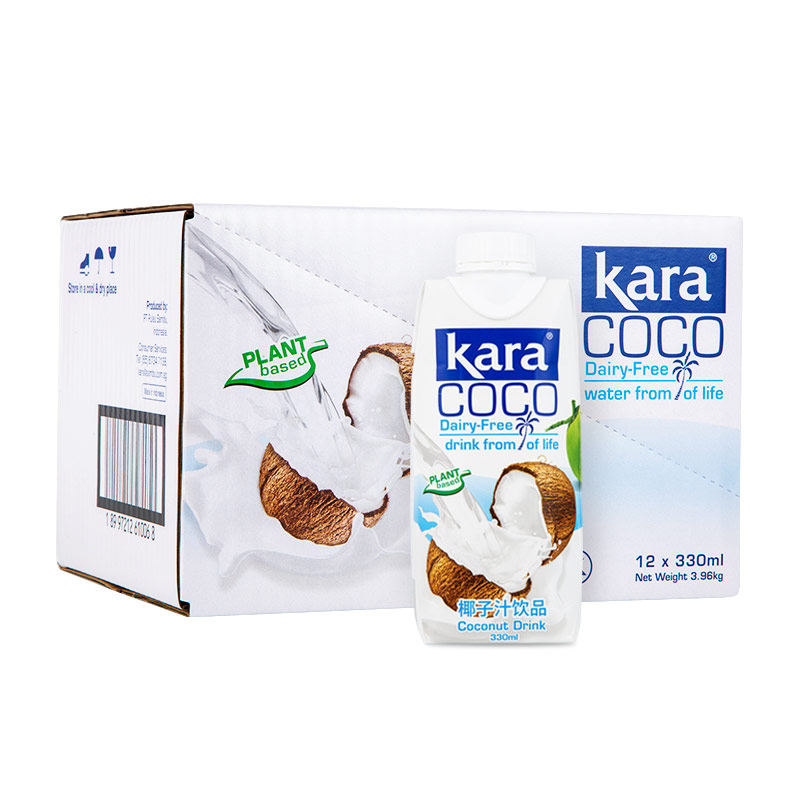 印尼进口karacoco椰子汁整箱椰肉榨汁椰汁奶饮品生榨天然营养鲜榨