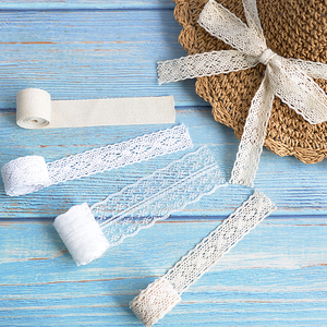 凤羽 防汗带吸汗条 缎带丝带 蕾丝扎带花边 无弹服饰蕾丝