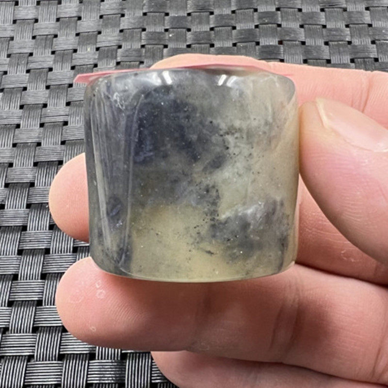 玉石扳指冰种岫玉扳指水墨岫玉扳指大号扳指加宽扳指大号指环手饰