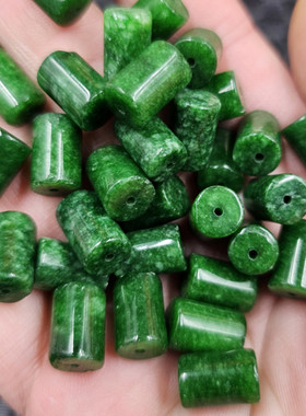 翡翠玉干青路路通玉石散珠