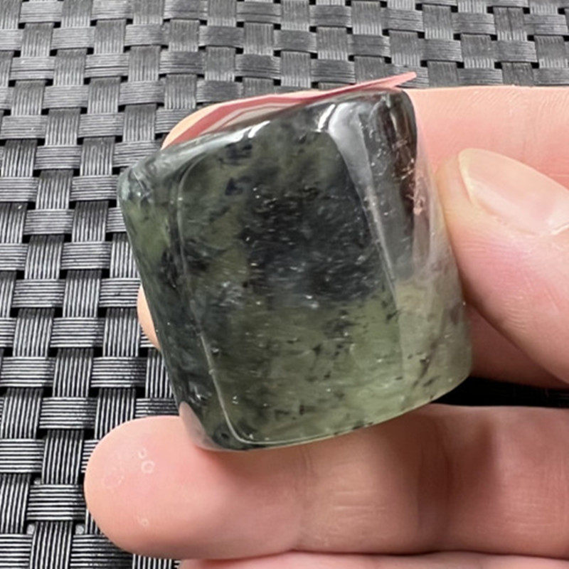 玉石扳指冰种岫玉扳指青花岫玉扳指大号扳指玉扳指玉指环手饰戒指