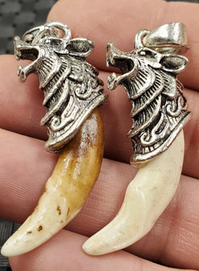 饰品挂件复古龙头项链坠