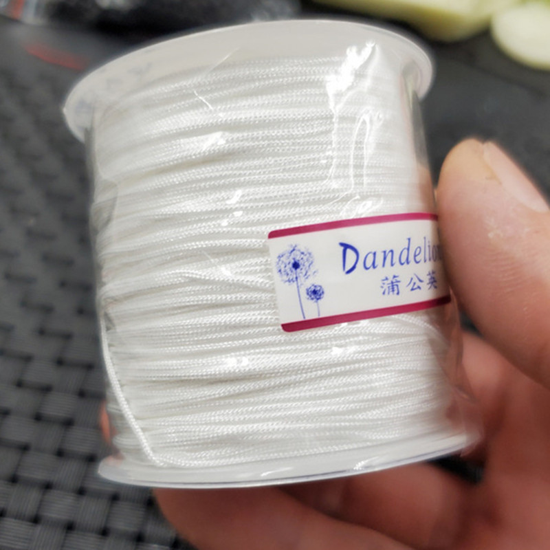 diy台湾线72号白色编织珠宝玉石